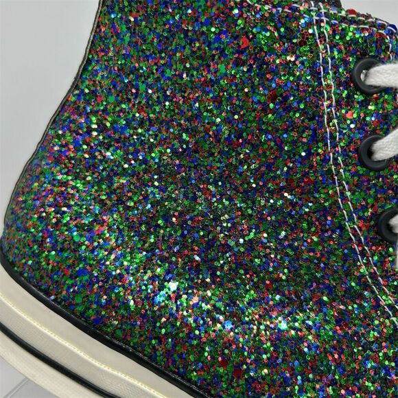 Converse x JW Anderson Chuck 70 Hi Glitter Pack Multicolor Size 12 Black White - Picture 2 of 15